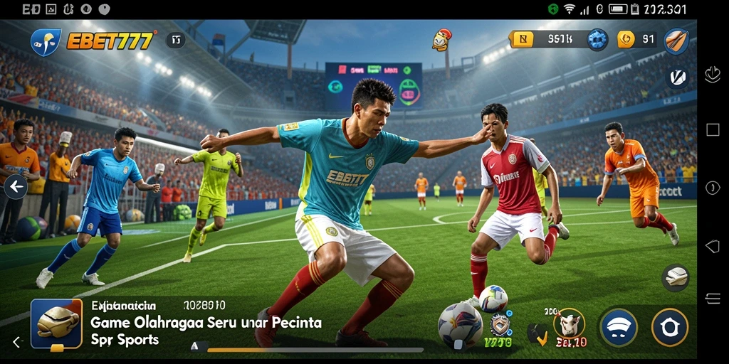 Tampilan seru gameplay EBET777 dalam aksi olahraga.