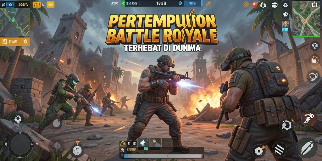 Tampilan menarik dari gameplay FW66 dalam pertempuran Battle Royale.