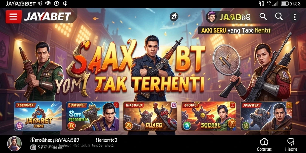 Tampilan screenshot gameplay JAYABET yang mendebarkan.
