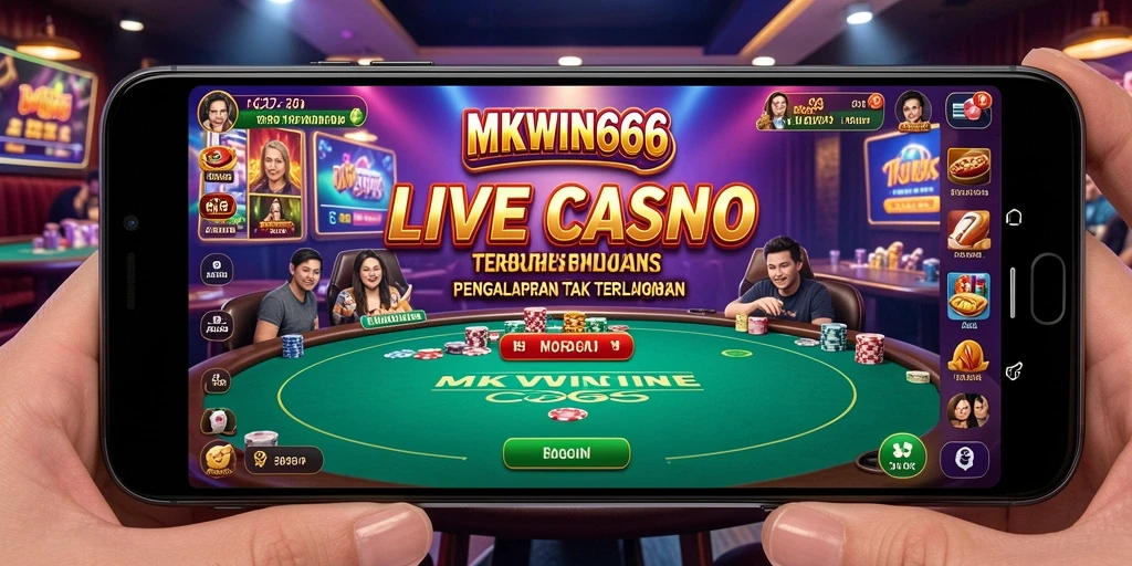 Tampilan gameplay Live Casino yang seru dan interaktif di MKWIN666.