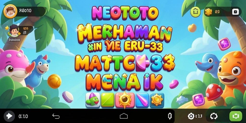 Screenshot gameplay NEOTOTO menampilkan level Match-3 yang mengasyikkan.