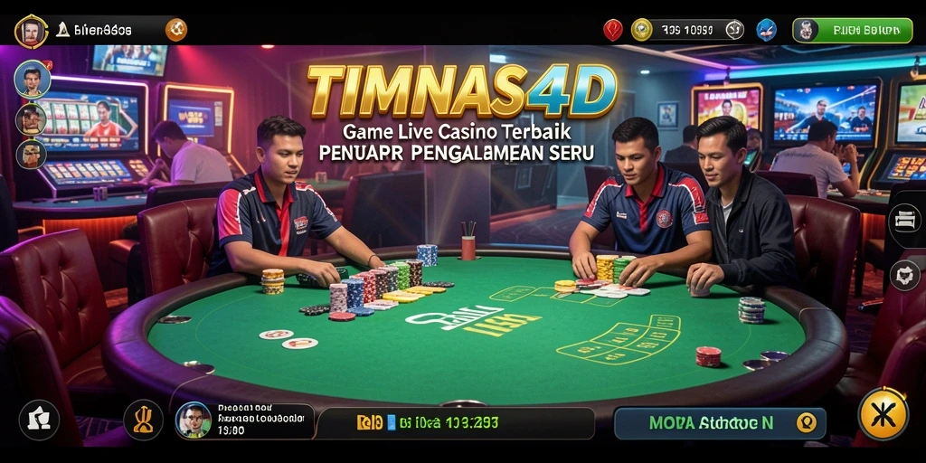 Tampilan gameplay Live Casino yang seru dan interaktif.